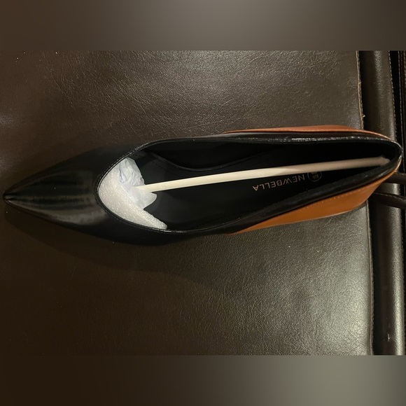 NEWBELLA Vegan Leather Colorblock Heels – Size 8 - Picture 9 of 11